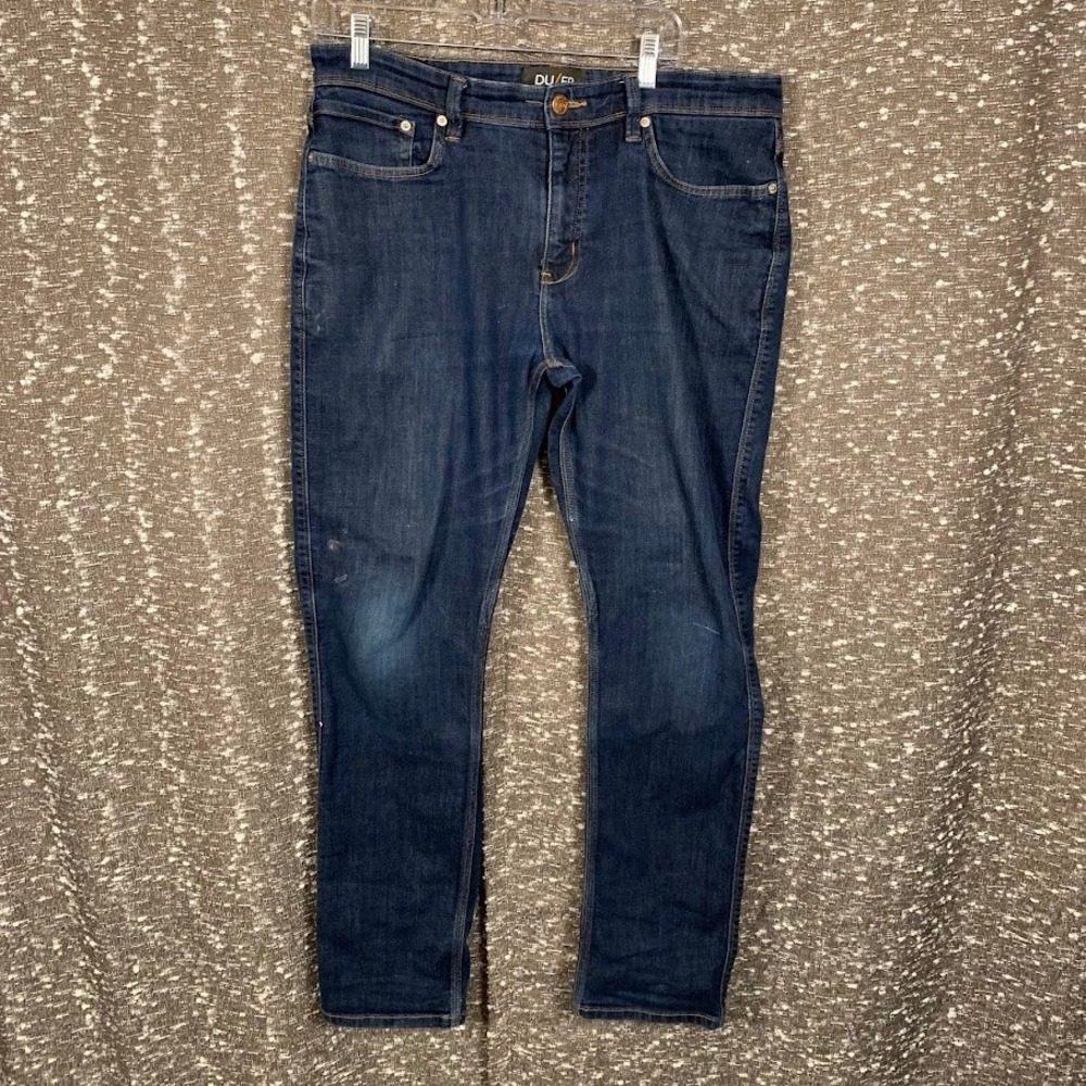 DUER Relaxed Taper Jeans Blue Performance Denim Men's 36x32 MFLR3002